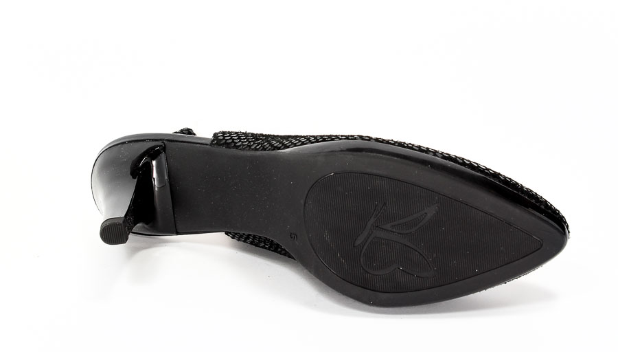 Czółenka letnie Caprice 9-29607-28 010 Black reptile