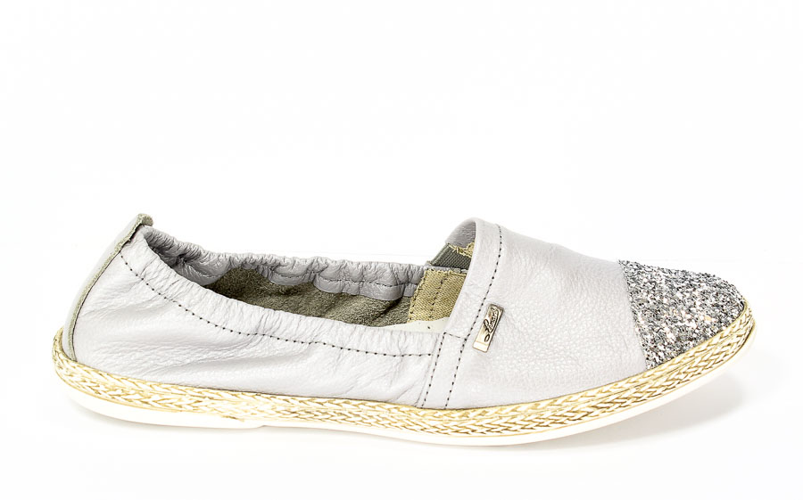 Półbuty Lemar 10039 Lu.Szary+szkło białe