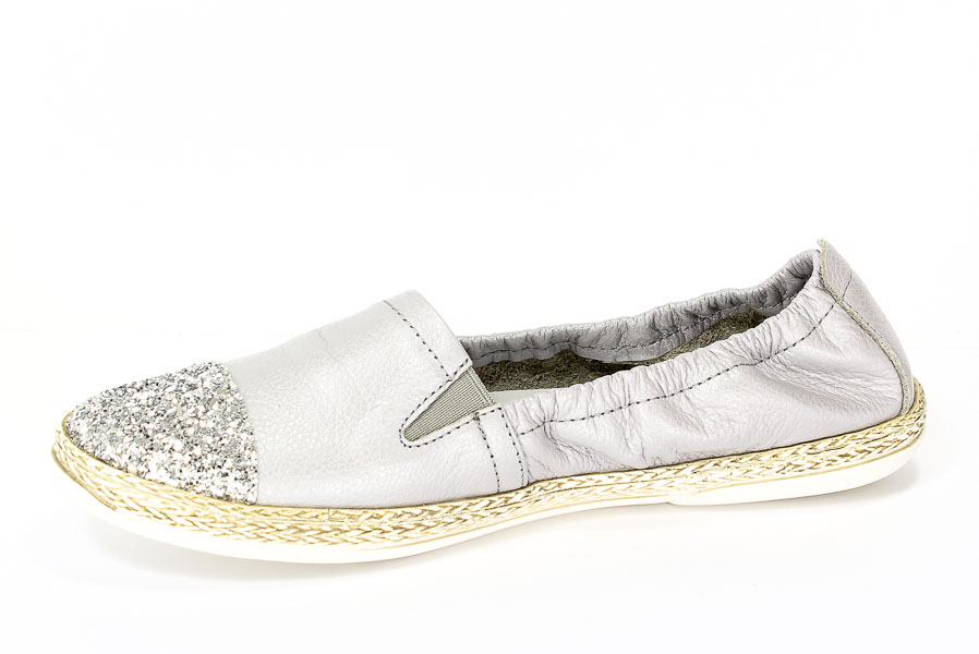 Półbuty Lemar 10039 Lu.Szary+szkło białe