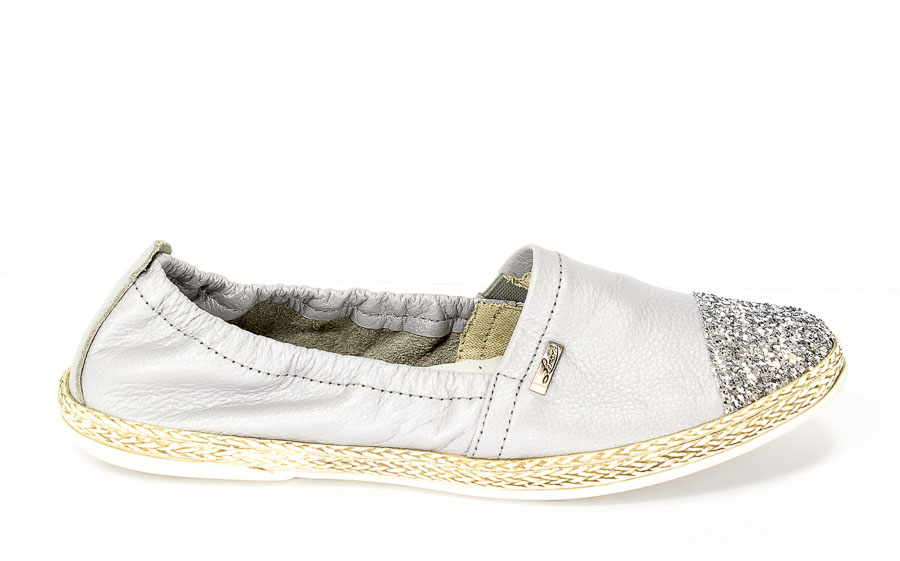 Półbuty Lemar 10039 Lu.Szary+szkło białe