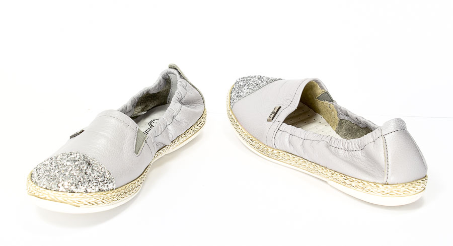 Półbuty Lemar 10039 Lu.Szary+szkło białe