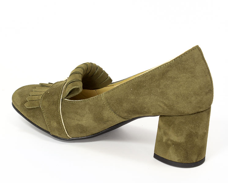 Czółenka Tomex 303 Khaki zamsz