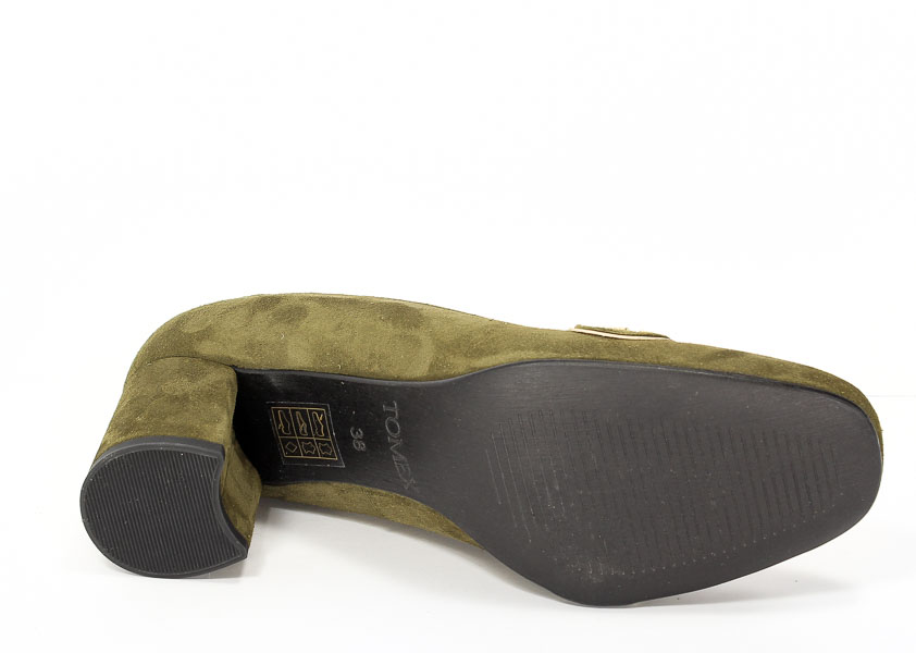 Czółenka Tomex 303 Khaki zamsz