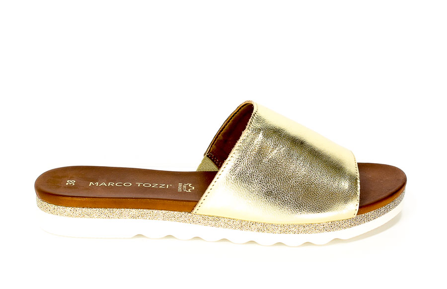 Klapki letnie Marco Tozzi 2-27115-28 957 Platinum