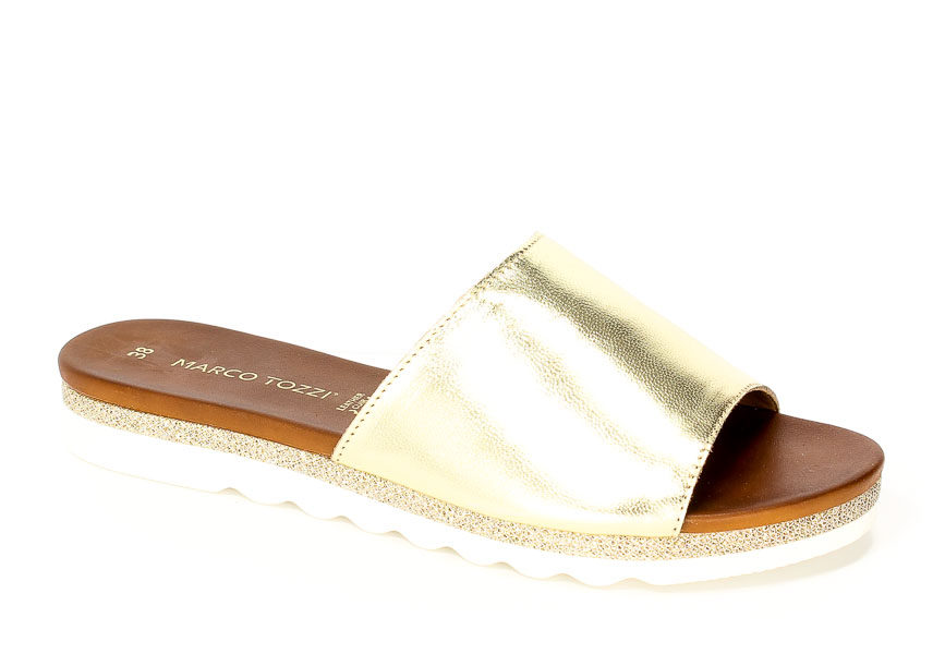 Klapki letnie Marco Tozzi 2-27115-28 957 Platinum