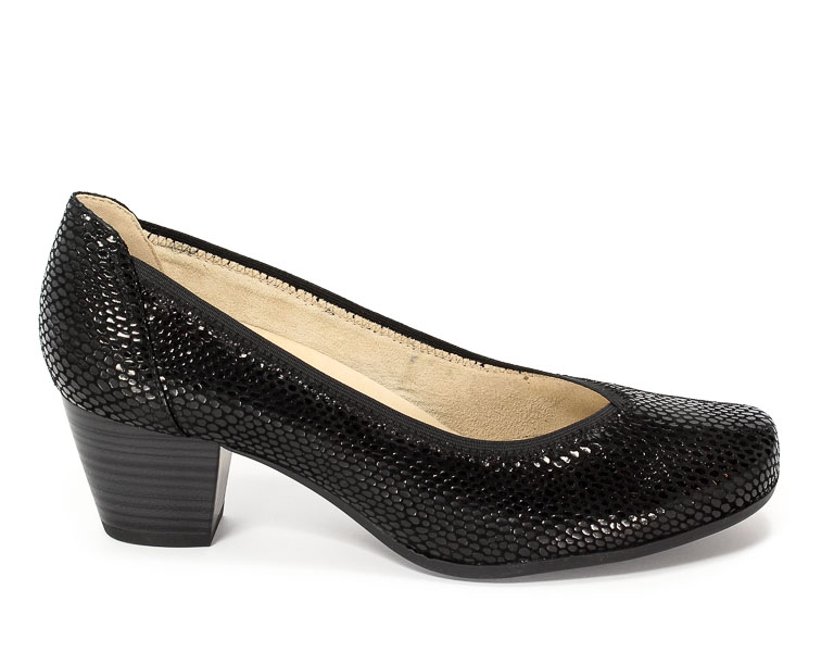 Caprice Czółenka 9-22301-28 010 Black Reptile