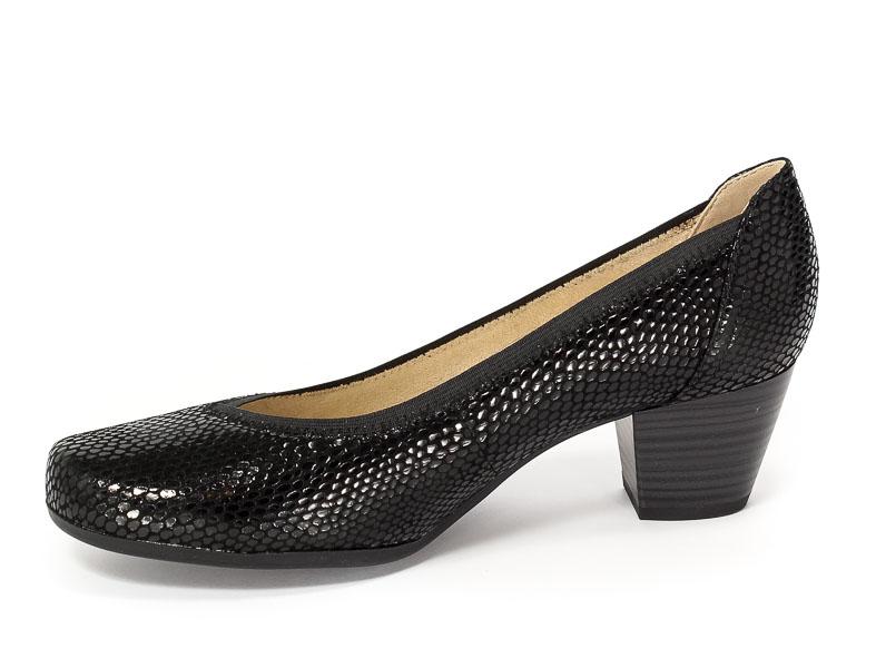 Caprice Czółenka 9-22301-28 010 Black Reptile