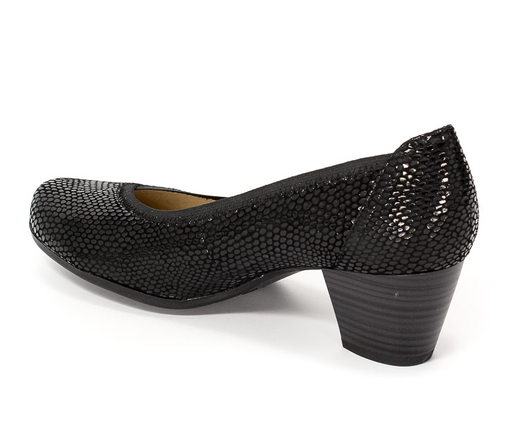 Caprice Czółenka 9-22301-28 010 Black Reptile