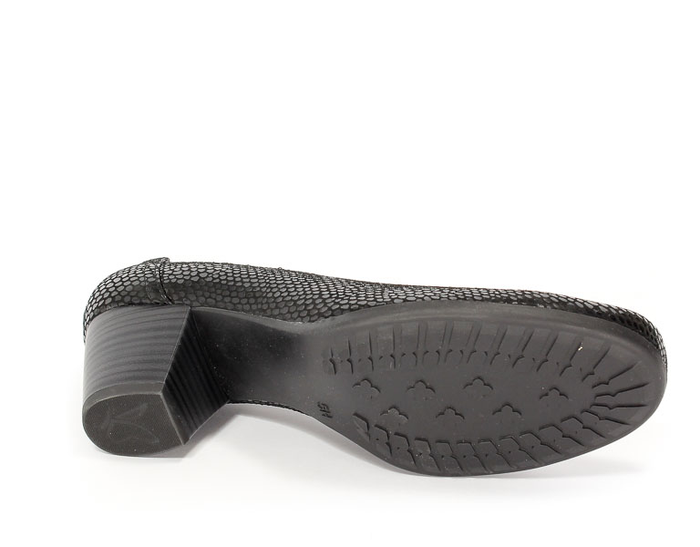 Caprice Czółenka 9-22301-28 010 Black Reptile