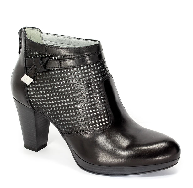 Botki letnie Nero Giardini P717010D-100 Caracas nero