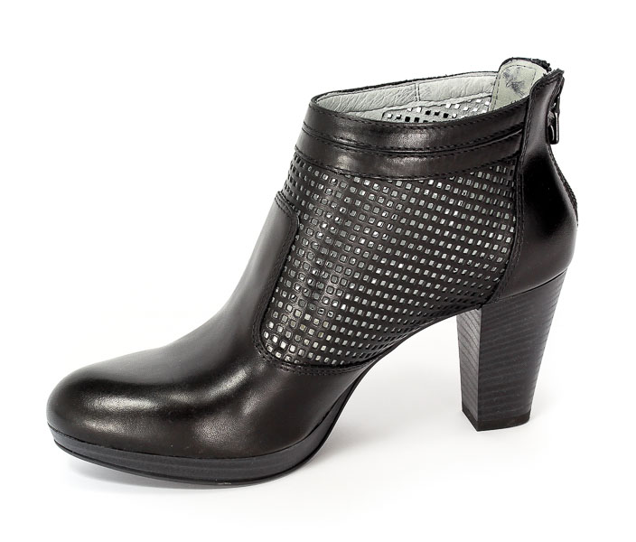 Botki letnie Nero Giardini P717010D-100 Caracas nero