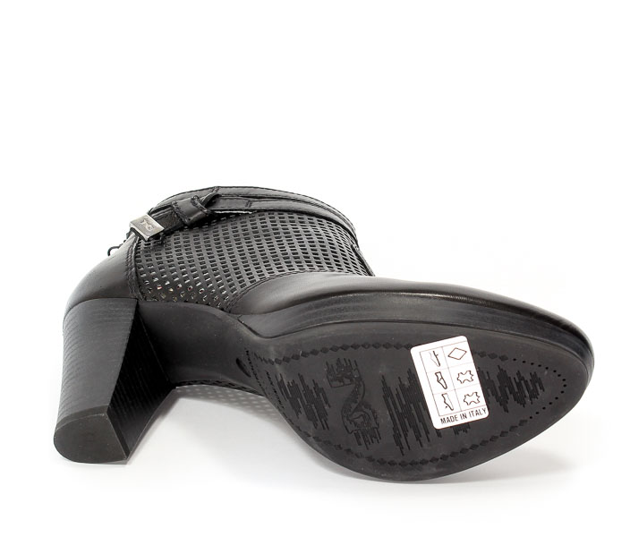 Botki letnie Nero Giardini P717010D-100 Caracas nero
