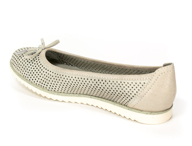 Baleriny letnie Marco Tozzi 2-22115-28 237 Lt.grey metall
