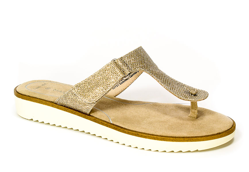 Klapki letnie Marco Tozzi 2-27101-28 989 Platinium metal