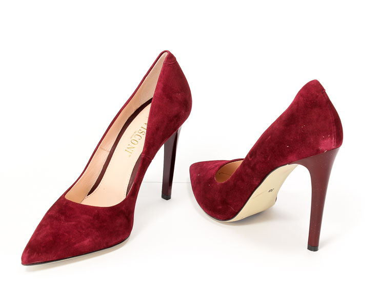 Czółenka Visconi 7118534-773 Bordo wel