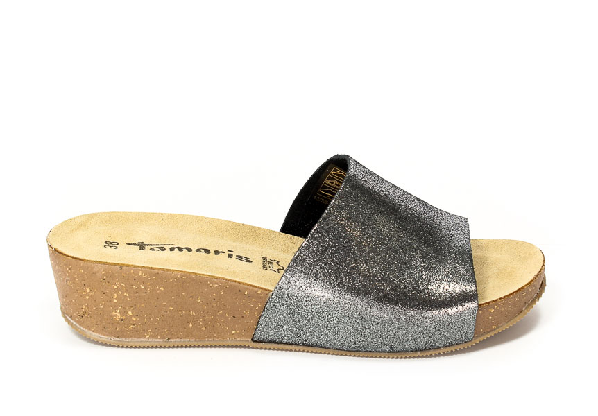 Klapki letnie Tamaris 1-27209-28 Black metallic