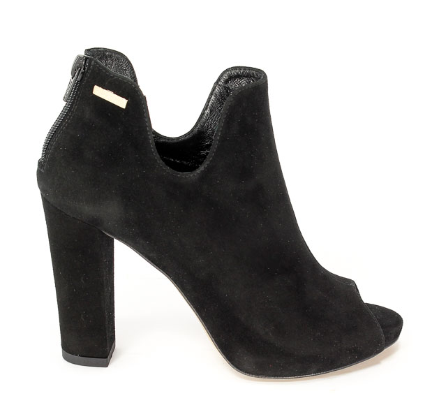 Botki Gamis Letnie L1417K Czarny Zamsz 