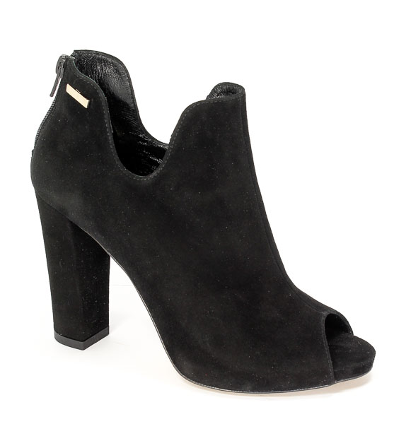 Botki Gamis Letnie L1417K Czarny Zamsz 