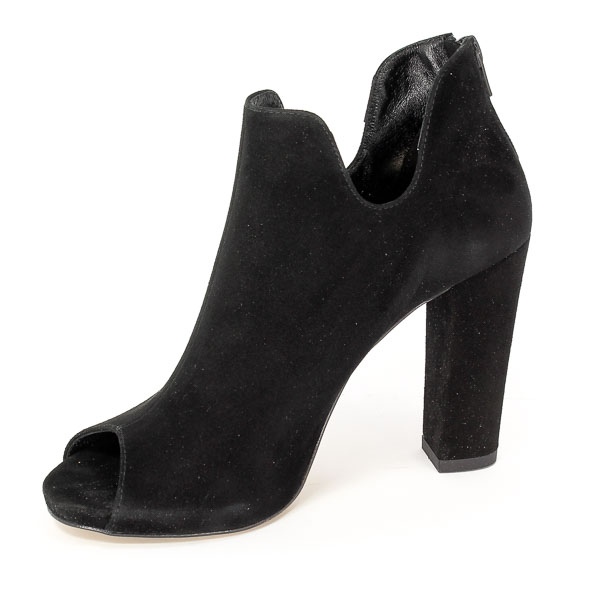 Botki Gamis Letnie L1417K Czarny Zamsz 