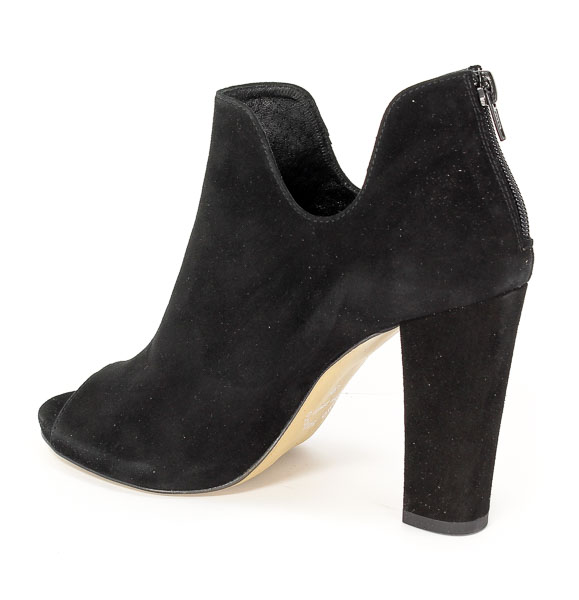 Botki Gamis Letnie L1417K Czarny Zamsz 