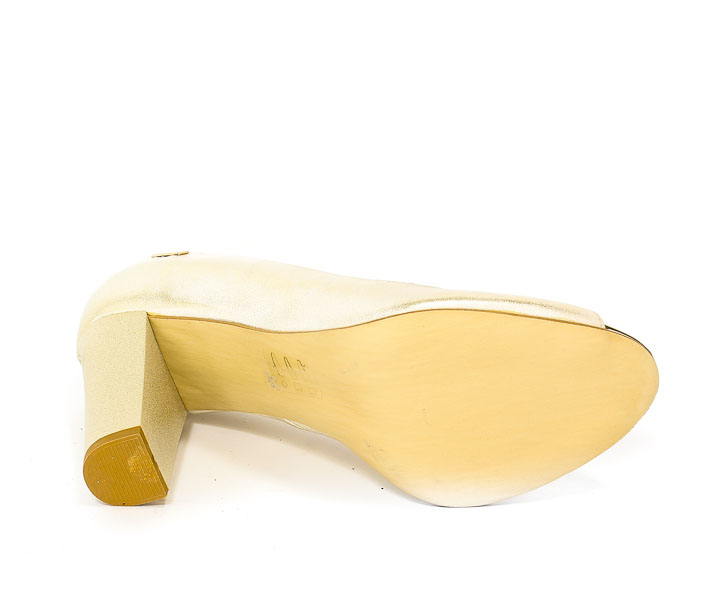 Czółenka Letnie Gamis L-2002 Złoty Przecier 