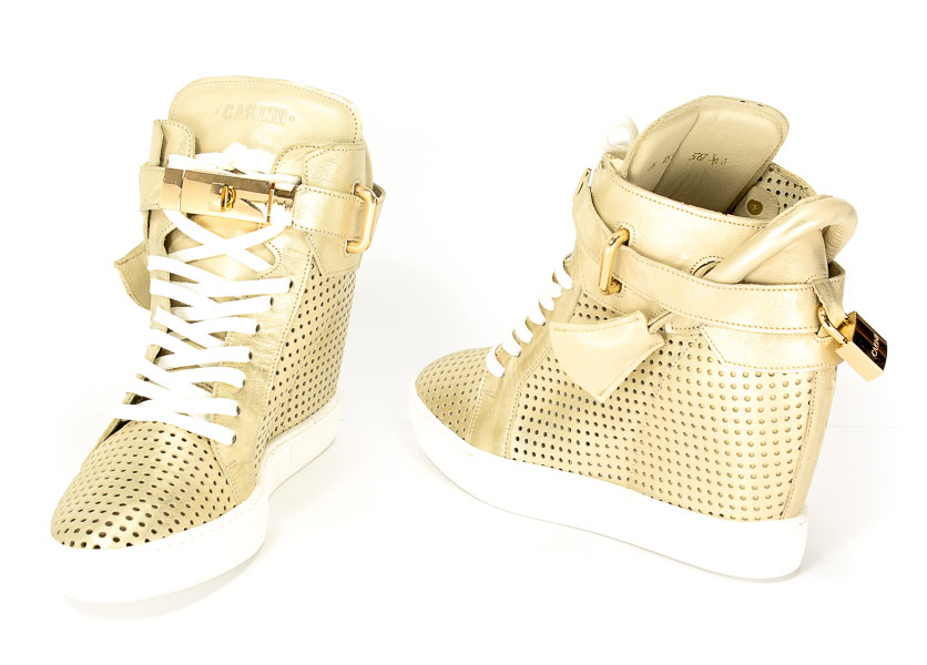 Sneakersy Carinii B3767/M-I65-000-000-B88 Złoty