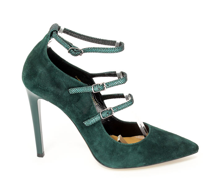 Czółenka Visconi 7237534-773 Green Wel W5