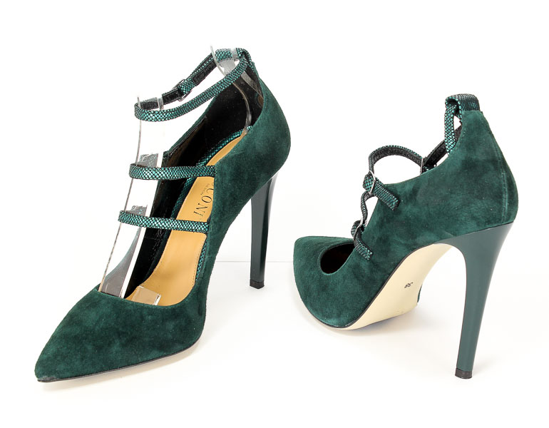 Czółenka Visconi 7237534-773 Green Wel W5