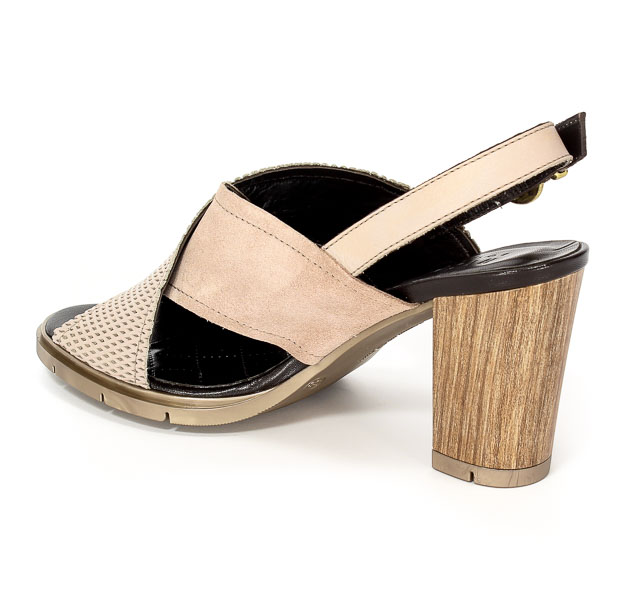 Sandały letnie Hispanitas HV74844 Velour-V7 Nougat