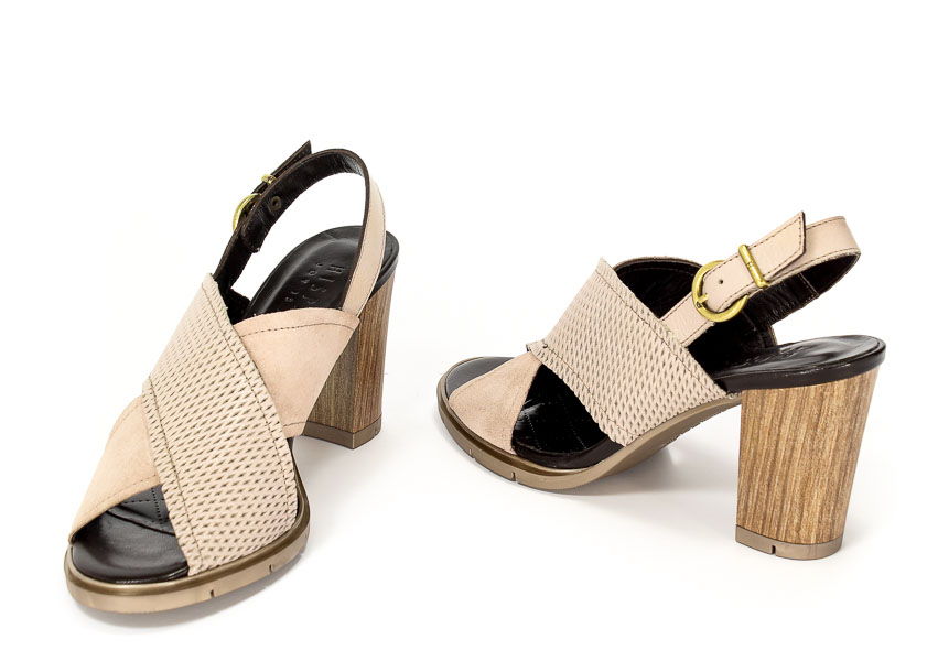 Sandały letnie Hispanitas HV74844 Velour-V7 Nougat