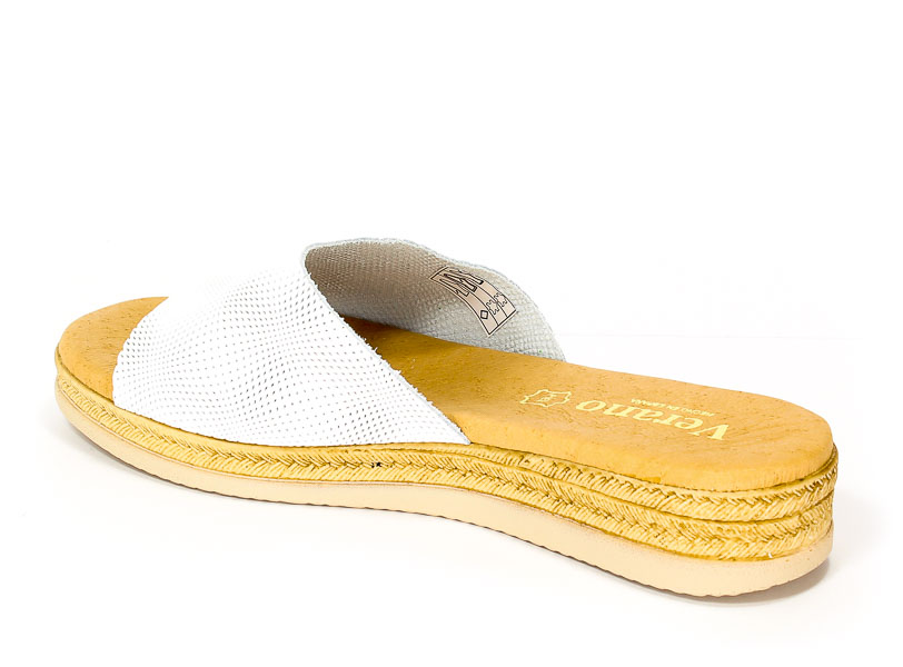 Klapki letnie Verano 7240 Blanco grabado