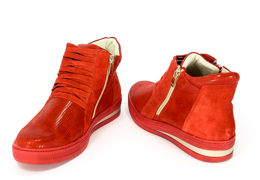 Sneakersy Dolce Pietro 1028-017-01-1 Czerwony