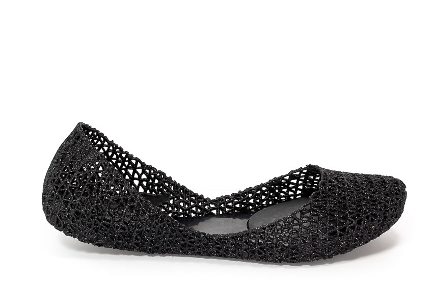 Baleriny Letnie Melissa M31512-52682 Black Glitter