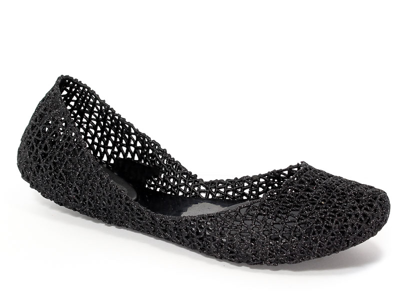 Baleriny Letnie Melissa M31512-52682 Black Glitter