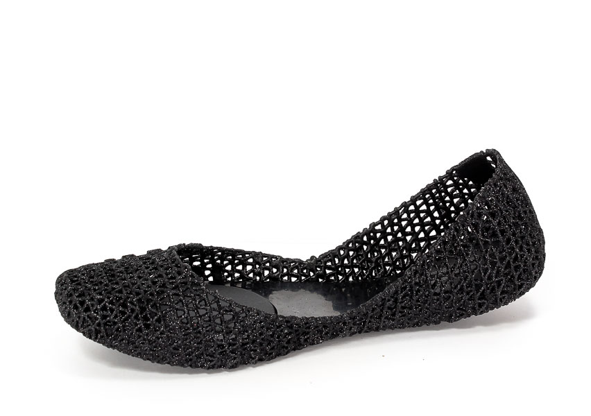 Baleriny Letnie Melissa M31512-52682 Black Glitter