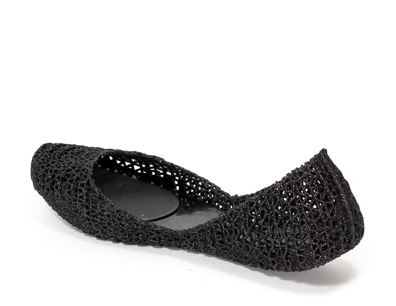 Baleriny Letnie Melissa M31512-52682 Black Glitter