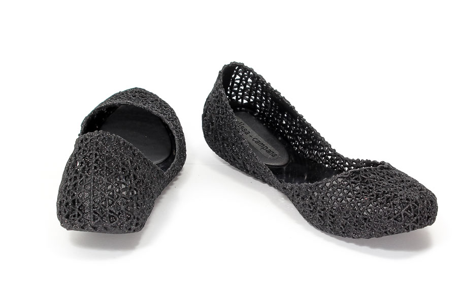 Baleriny Letnie Melissa M31512-52682 Black Glitter