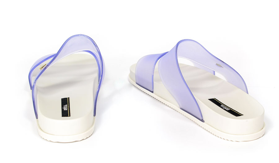 Klapki Damskie Letnie Melissa M31613-50667 Clear-White