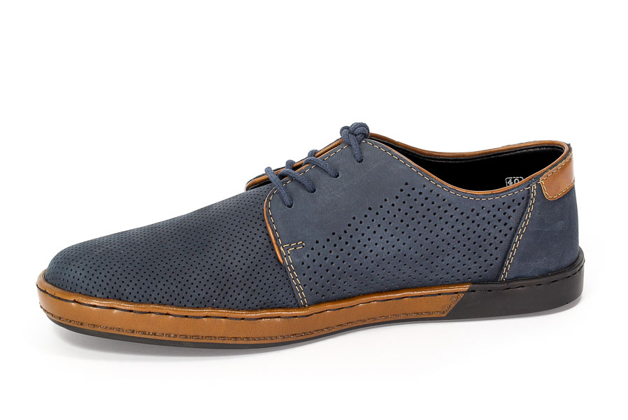 Półbuty letnie Rieker B2820-14 Blue comb