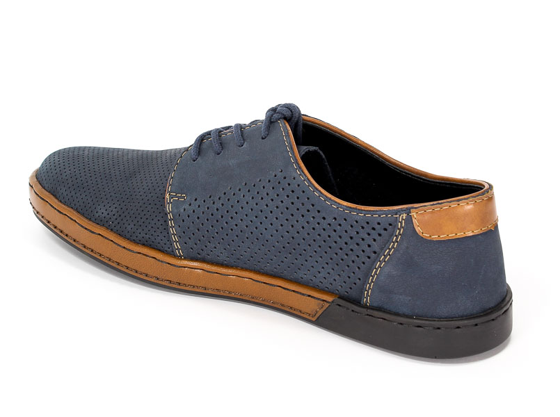 Półbuty letnie Rieker B2820-14 Blue comb