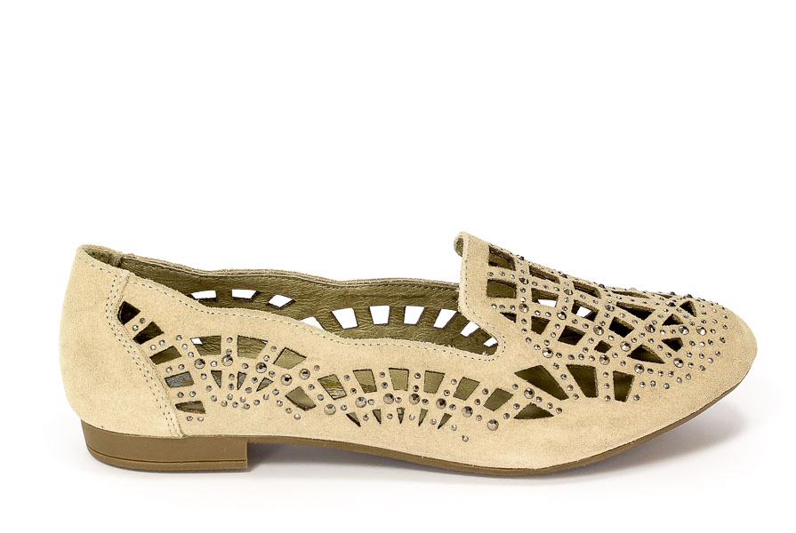Półbuty letnie Rieker M0165-60 Beige