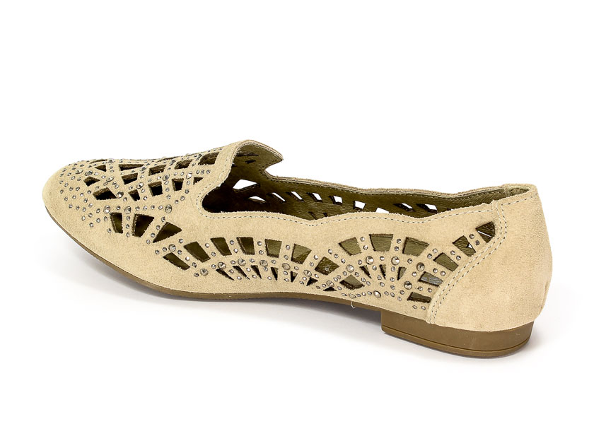 Półbuty letnie Rieker M0165-60 Beige