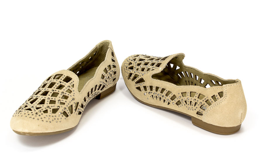 Półbuty letnie Rieker M0165-60 Beige