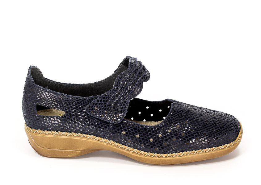 Półbuty letnie Rieker 41337-14 Blue