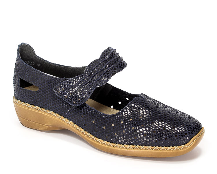 Półbuty letnie Rieker 41337-14 Blue