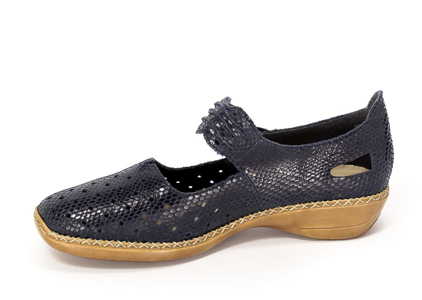 Półbuty letnie Rieker 41337-14 Blue