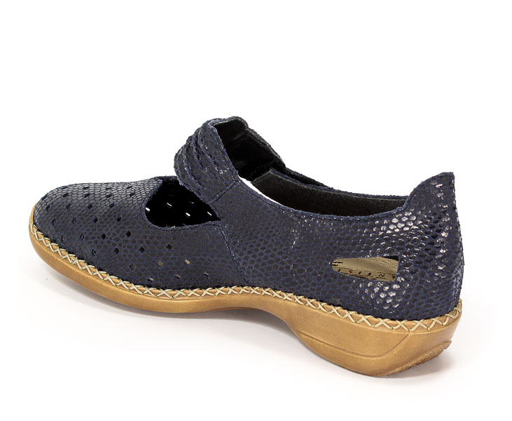 Półbuty letnie Rieker 41337-14 Blue