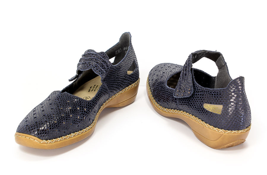 Półbuty letnie Rieker 41337-14 Blue