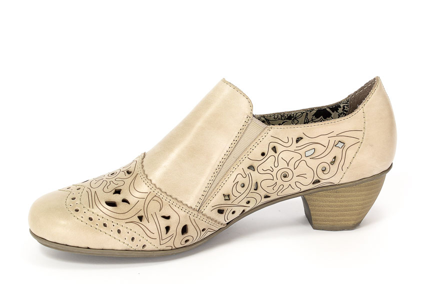 Półbuty letnie Rieker 41757-60 Beige
