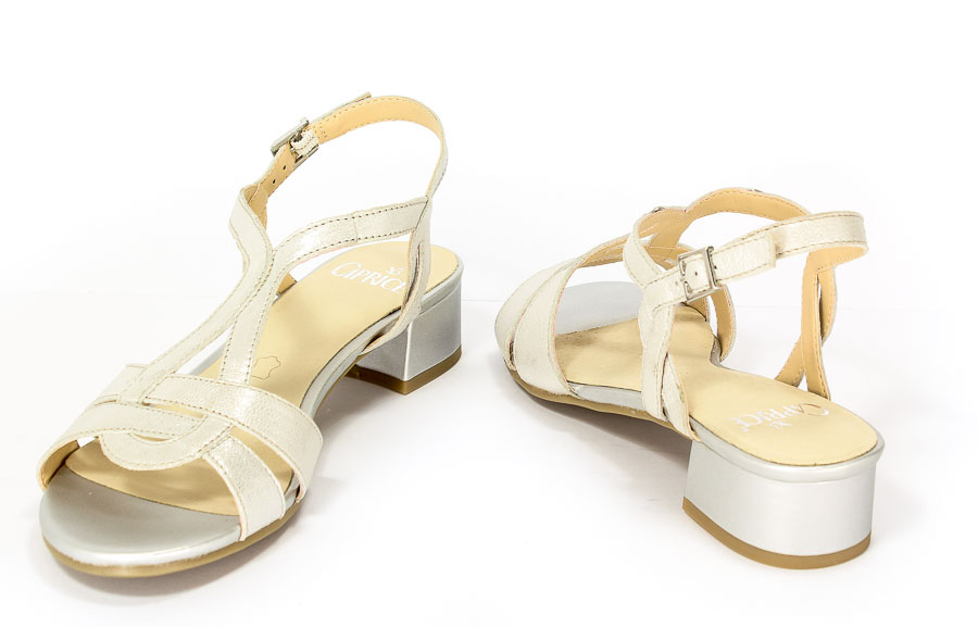 Sandały letnie Caprice 9-28201-28 920 Silver metal